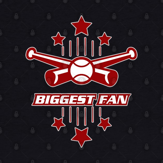 Baseball Biggest Fan Logo by Toogoo